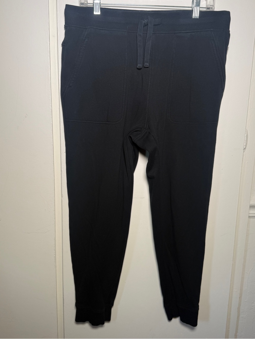 UGG Hank Black Men's Jogger Sweatpants with Drawstring Large